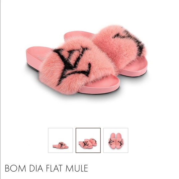 louis vuitton flat mule slippers